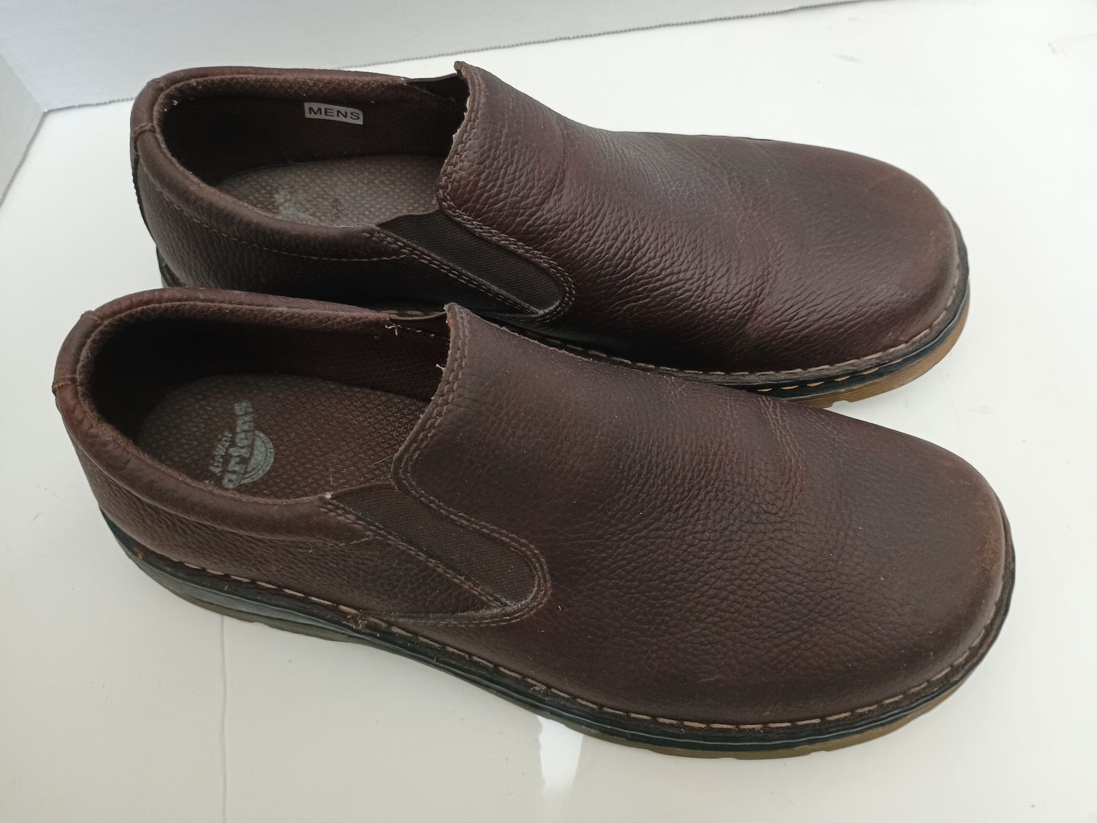 Dr.  Doc Martens Men's Bryce brown comfort Leather Loafers Shoes Size 12