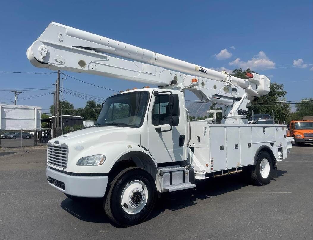 2015 Freightliner M2106 AWD Boom / Bucket Truck - Altec AA55E, Allison Automatic - Overdrive, Diff-locks and more!