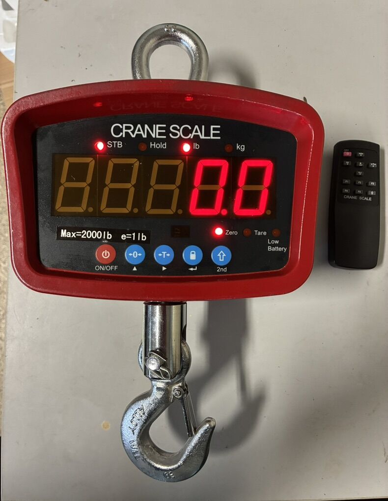 Crane Digital Scale 2000 Lbs