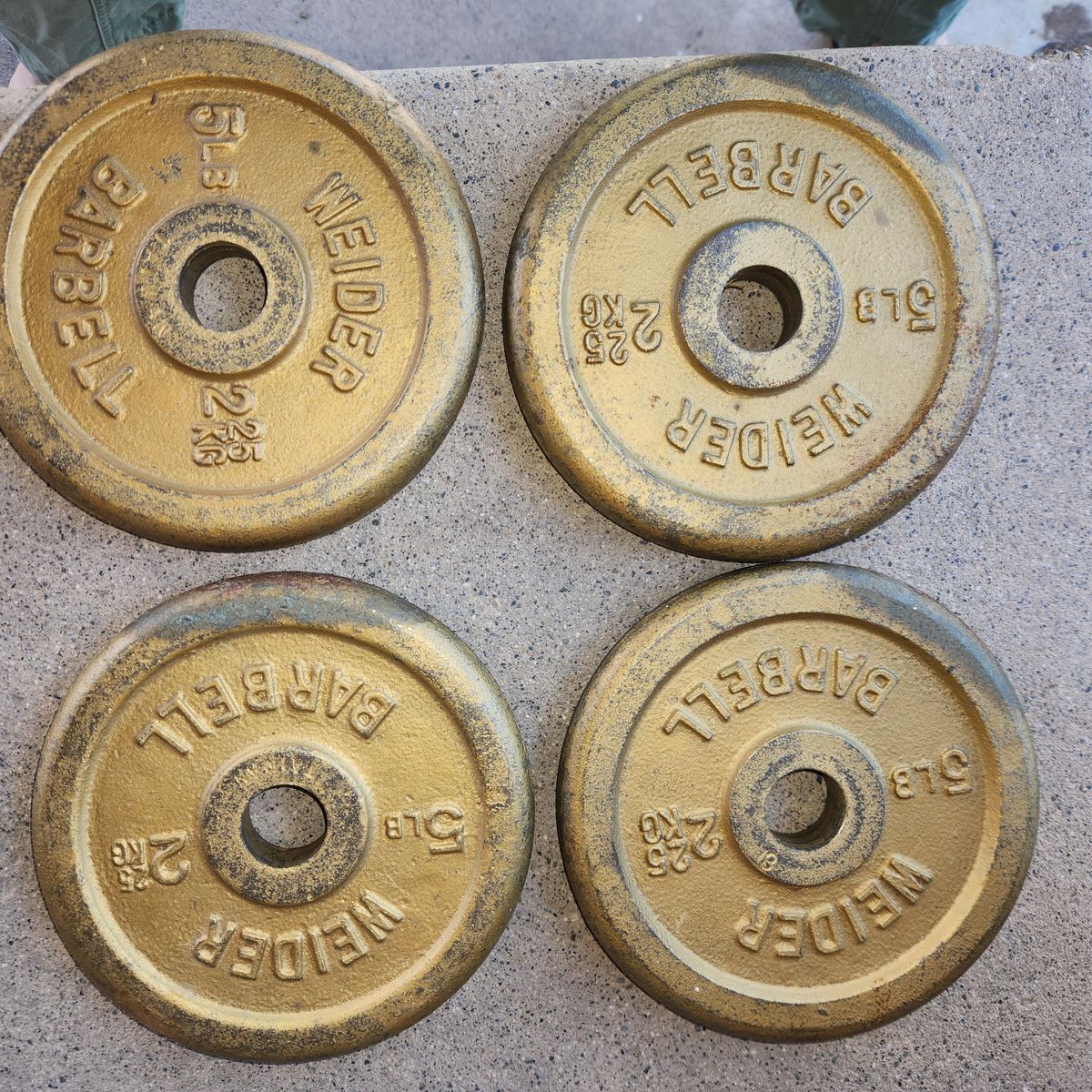 Weider 5lb weight plates