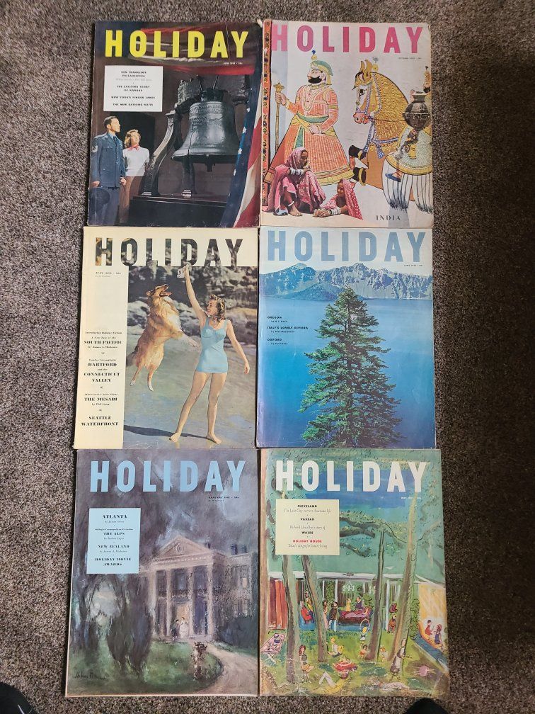 Vintage Holiday Magazine Lot 1950s Travel Culture Vintage Issues