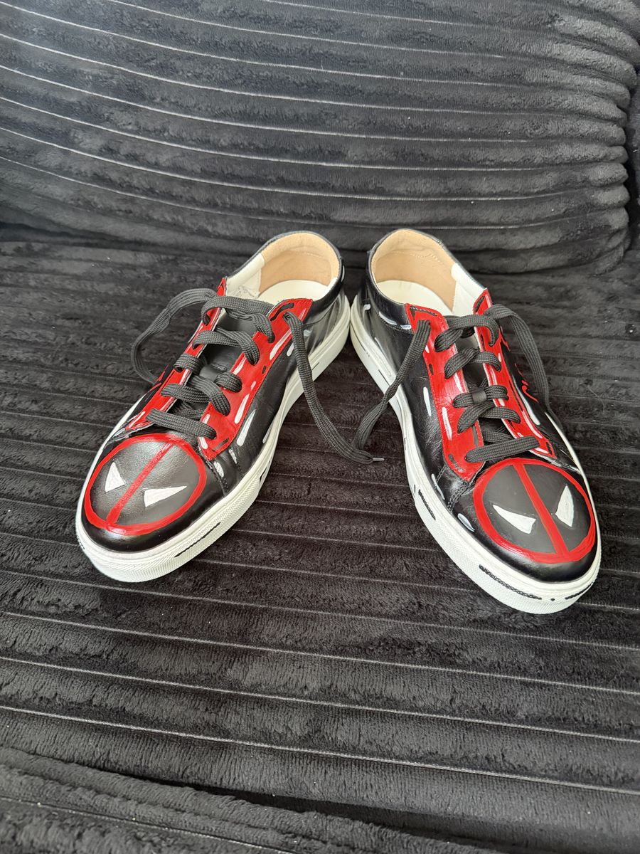 Deadpool Inspired Leather Shoes