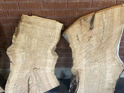 Dry Cherry Wood Slabs - 2 Pieces, 3"x12"x32" Each