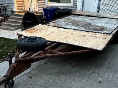 Snowmobile trailer/flatbed