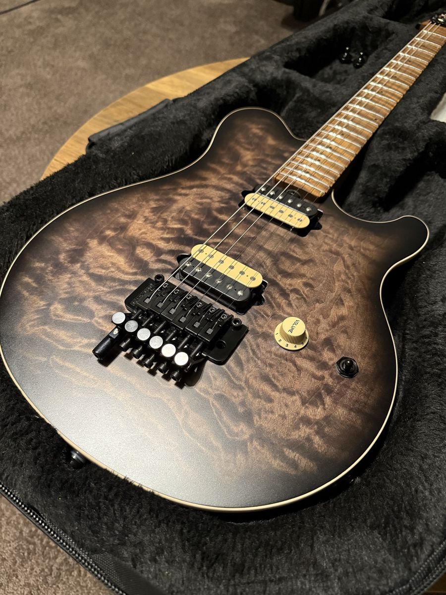 Ernie Ball Music Man Axis Charcoal Cloud Quilt