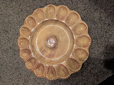 Vintage California Pottery USA plate model E400