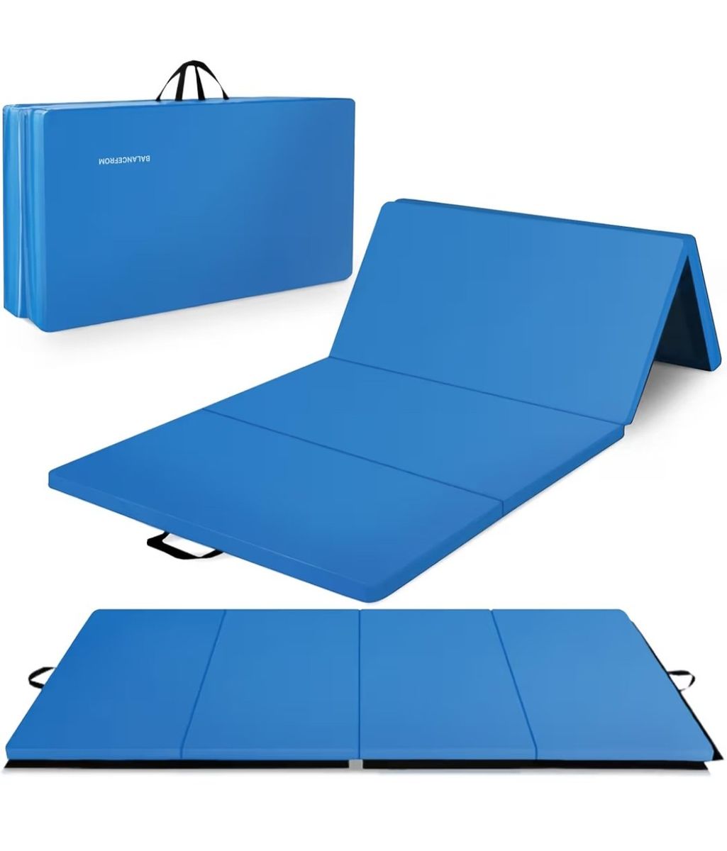 Large, foldable gym mat