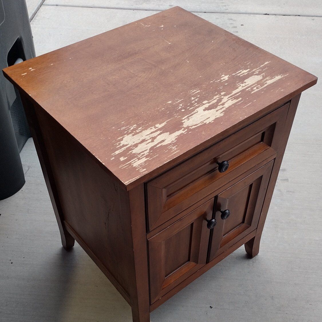 STURDY WOOD SIDE TABLE FOR SALE