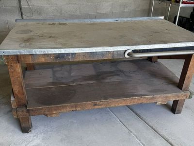 Heavy Duty 76” Workbench with Steel Top