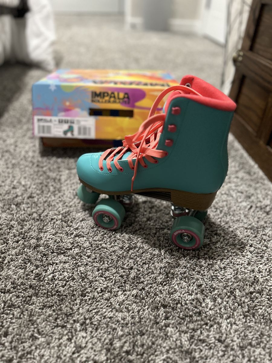 Impala Quad Roller Skates Aqua Women's Size 8 with Original Box