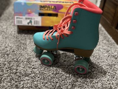 Impala Quad Roller Skates Aqua Women's Size 8 with Original Box