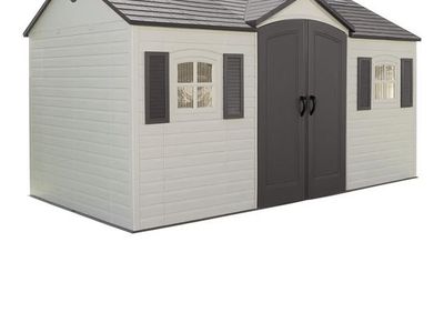 Lifetime 6446 Outdoor Shed 8x15 Foot Desert Sand