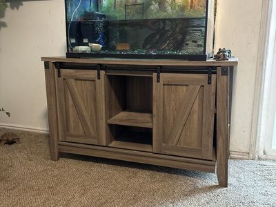Free turtles 55 gallon tank and stand