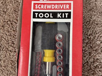 Granite Tools Flexible Screwdriver Tool Kit - 12" Flexible Attachment & Bits in Carrying Case
