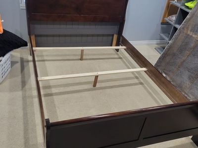 Full size sleigh bed frame