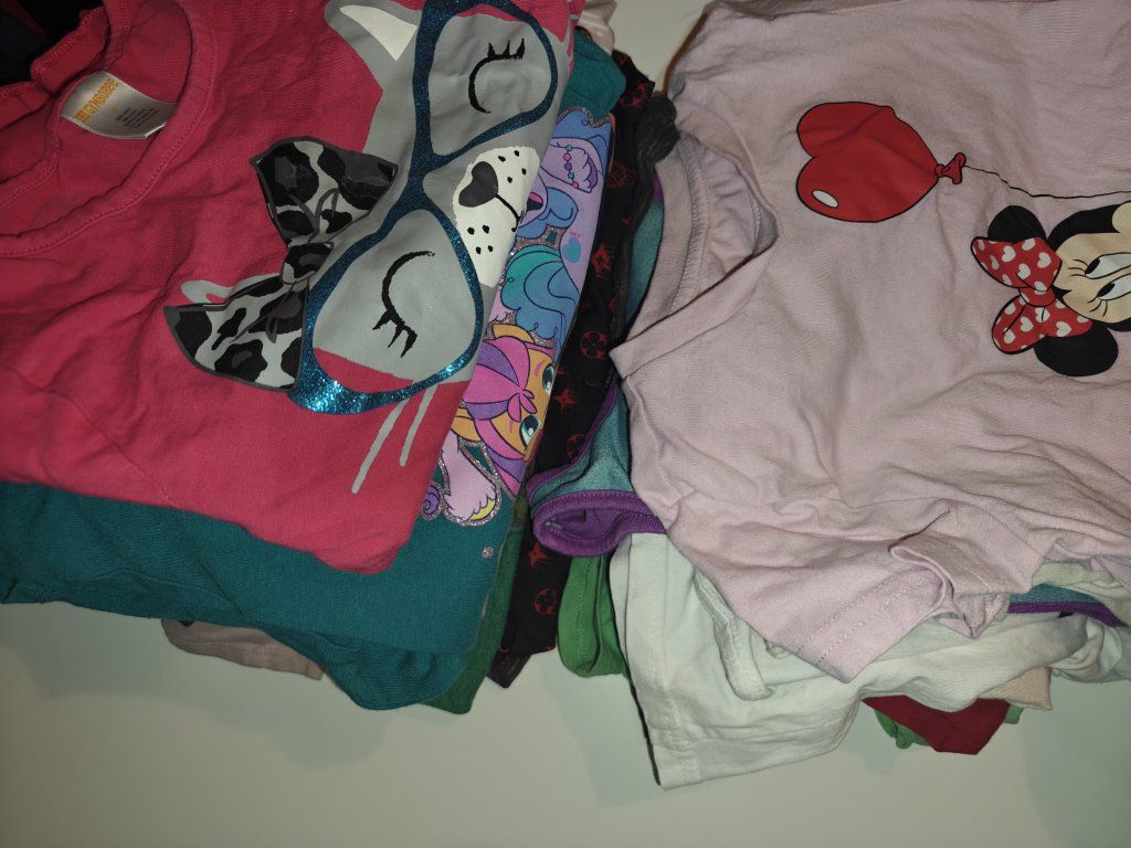 Three bags of girls clothes, mostly size 5-7.