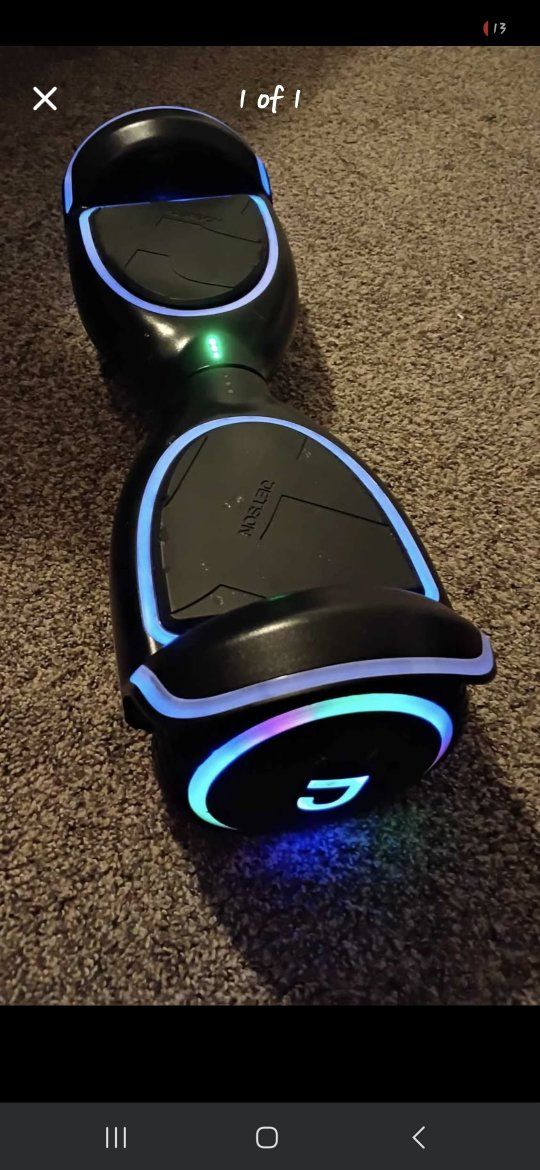 Jetson Hoverboard with LED Lights - Black Self-Balancing Scooter