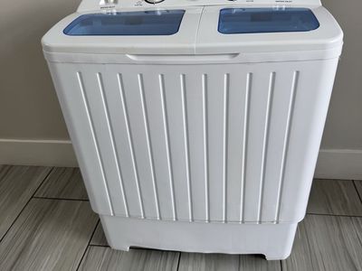 Costway Portable Mini Compact Twin Tub 20lb Washing Machine Washer Spin Dryer