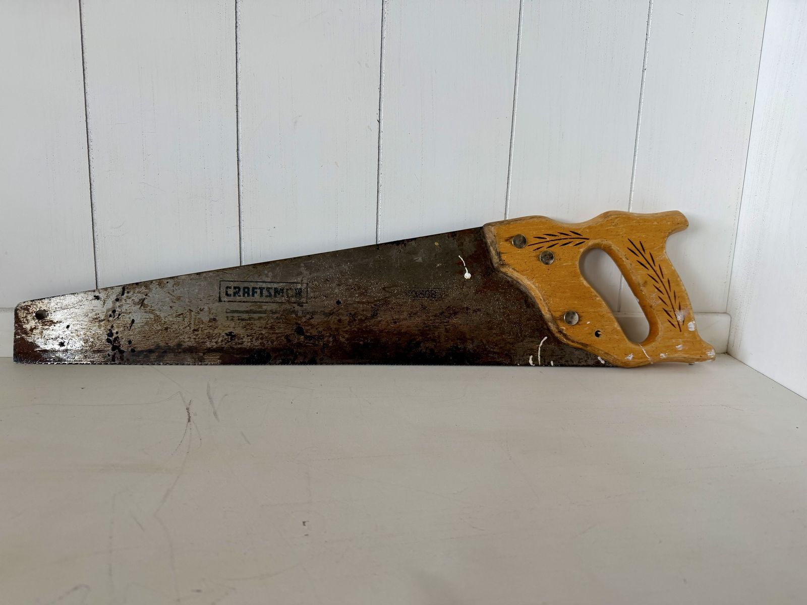 Craftsman 3608 Hand Saw – Decorative Wood Handle, Great For Shop Decor