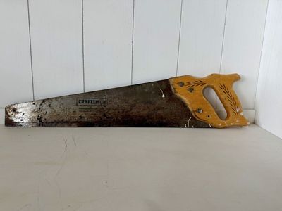 Craftsman 3608 Hand Saw – Decorative Wood Handle, Great For Shop Decor