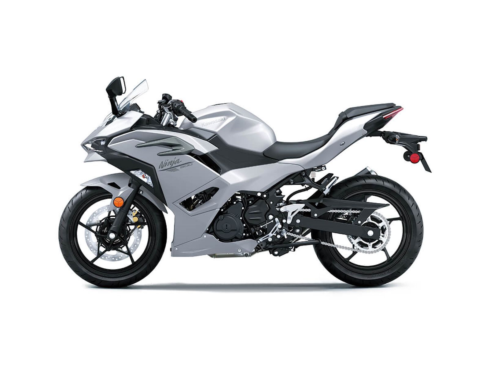 2025 Kawasaki NINJA 500 Metallic Matte Whitish Sil