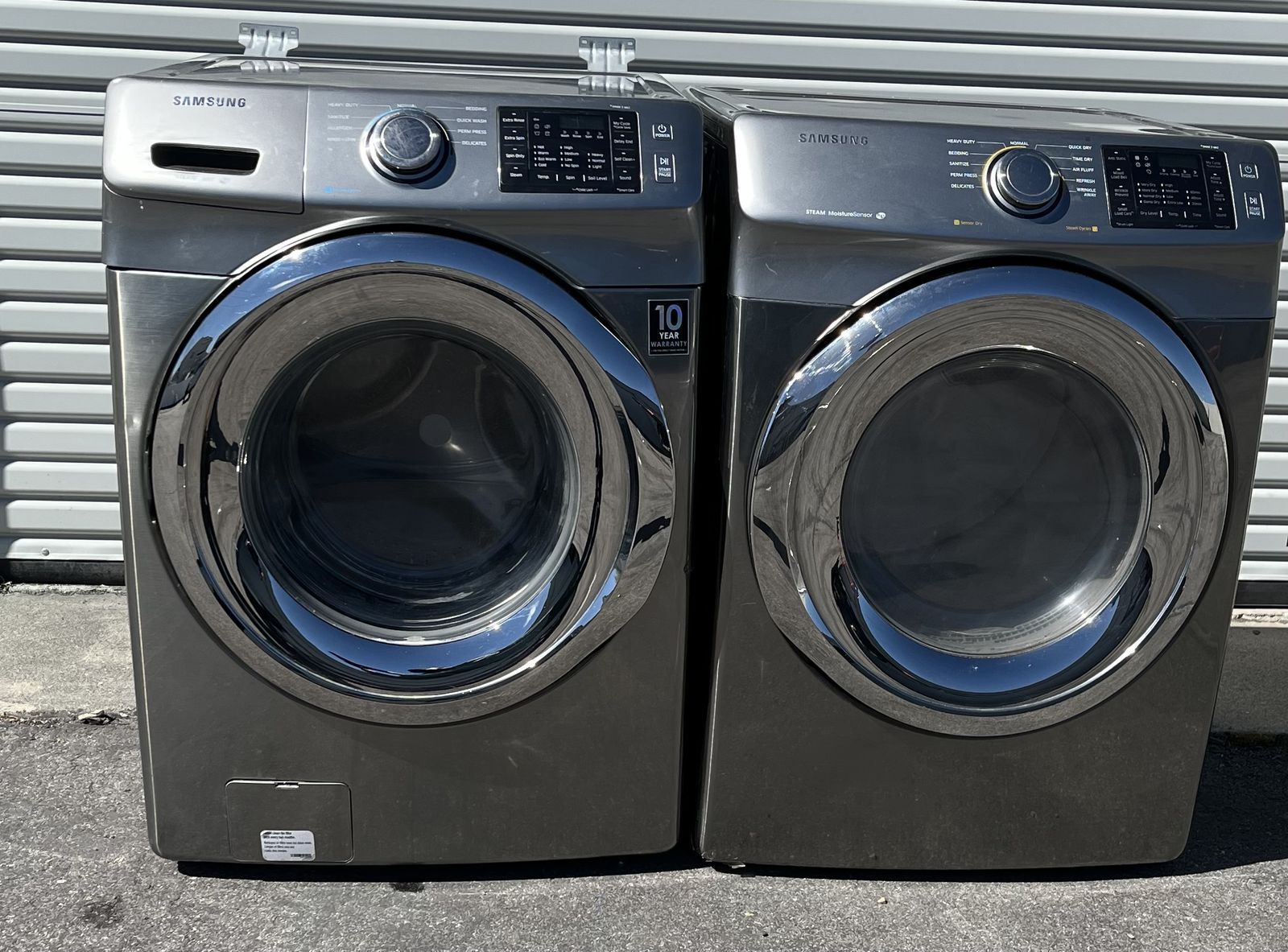Stackable Samsung Washer & Electric Dryer Set With Stacking Kit,  Free Delivery.
