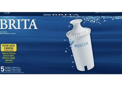 New Brita Standard Water Filter 5 Count BPA Free