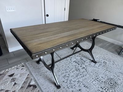 Counter Height Dining Table Ross Bridge Brown Rectangle