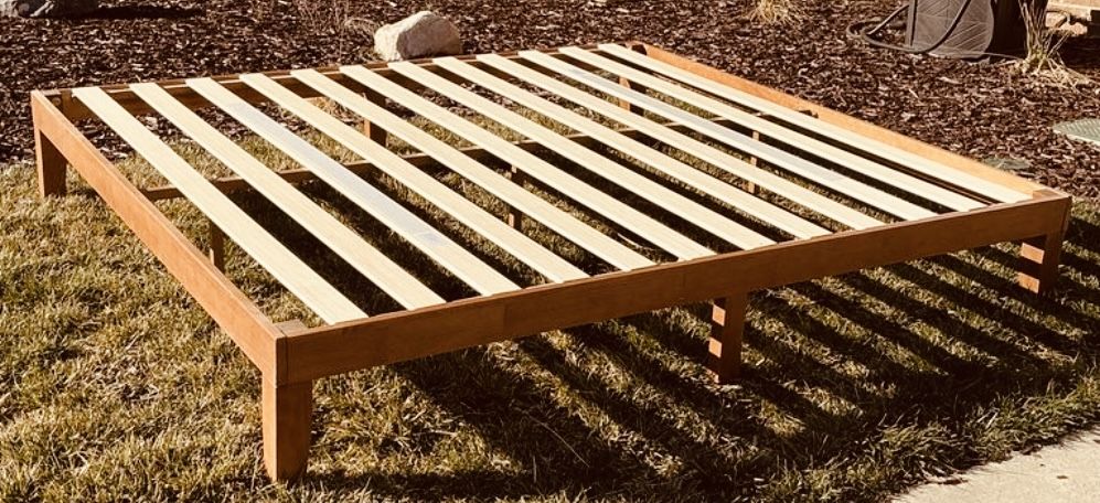 King low profile wood box Frame