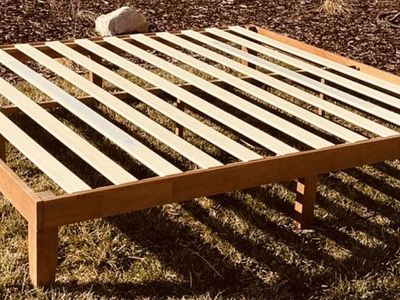 King low profile wood box Frame