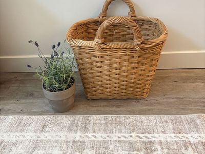 Large 2 Handle Wicker Basket