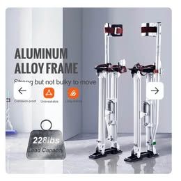 NEW Professional Drywall & Painter Stilts 24”-40” | Adjustable Aluminum
