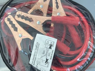 Jumper Cables in Storage Bag - Heavy Duty Battery Booster Cables