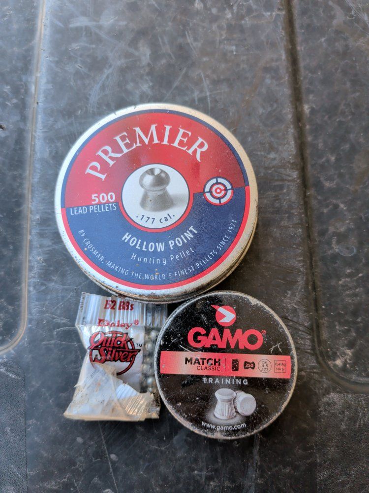 Assorted .177 Cal Pellets and BBs - Crosman Premier, Gamo Match, Daisy