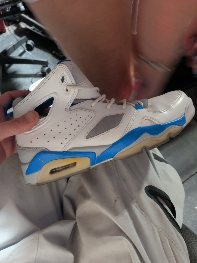 Nike Jordan Flight Club 91 White Blue Grey Basketball Shoes