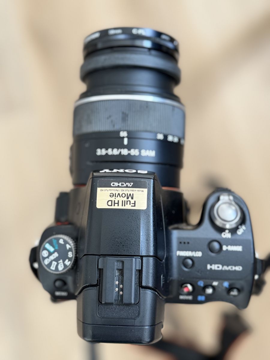 Sony Alpha SLT-A33 Digital SLR Camera w/ 18-55mm & 70-300mm Lenses, Full HD Movie w/ tripod, camera  bag& extra battery & charge