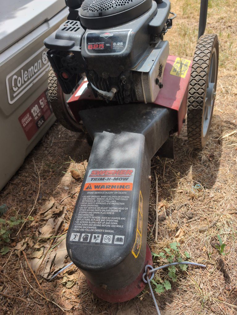 Swisher Trim-N-Mow Walk-Behind String Trimmer with Briggs & Stratton 6.25 Engine
