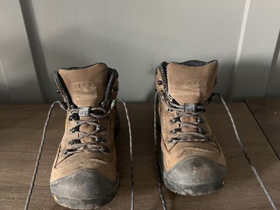 KEEN Utility American Built Steel Toe Work Boots - Brown, Men's US 9 D