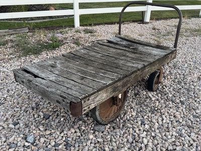 Really cool old industrial cart