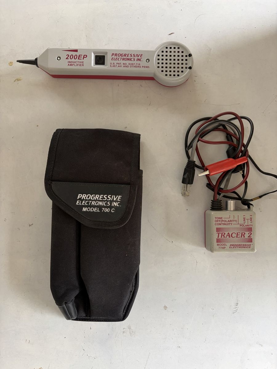 Progressive Electronics 200EP & Tracer 2 (77HP) Tone & Probe Kit w/ 700C Case