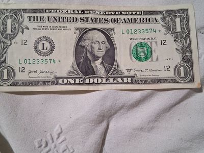 US 2017A Series $1 Dollar Star Note Federal Reserve Bank Note