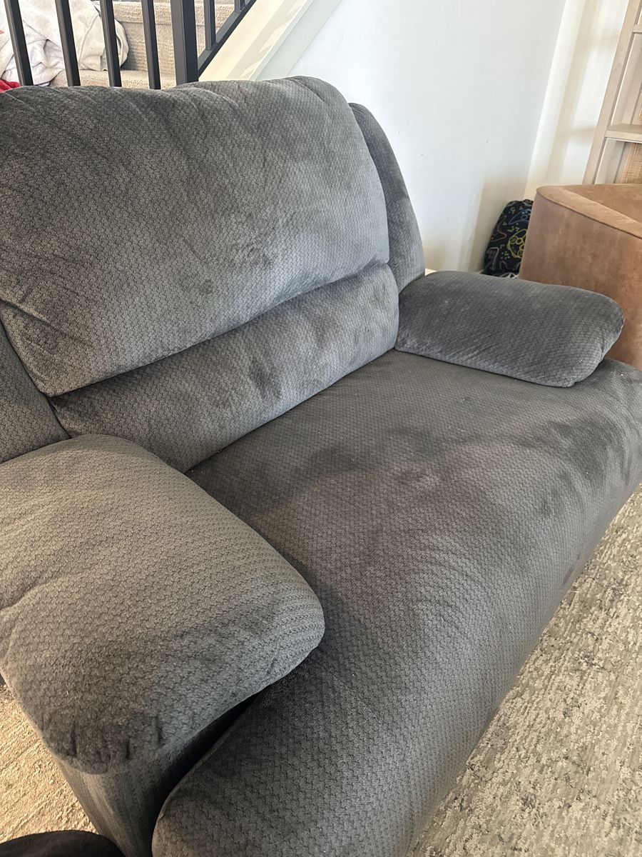 Dark Gray Recliner Double Wide