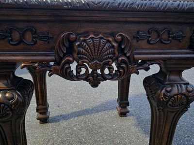Heavy carved wood set