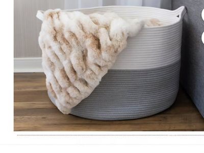 Large Cotton Rope Basket NEW in bag