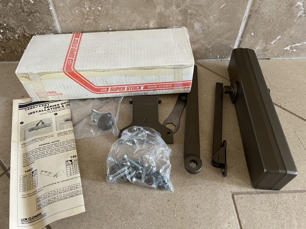 New LCN Dark Bronze Industrial Door Closer