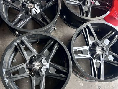 20x9 American Outlaw Wheels 6x5.5 Chevy GMC Toyota