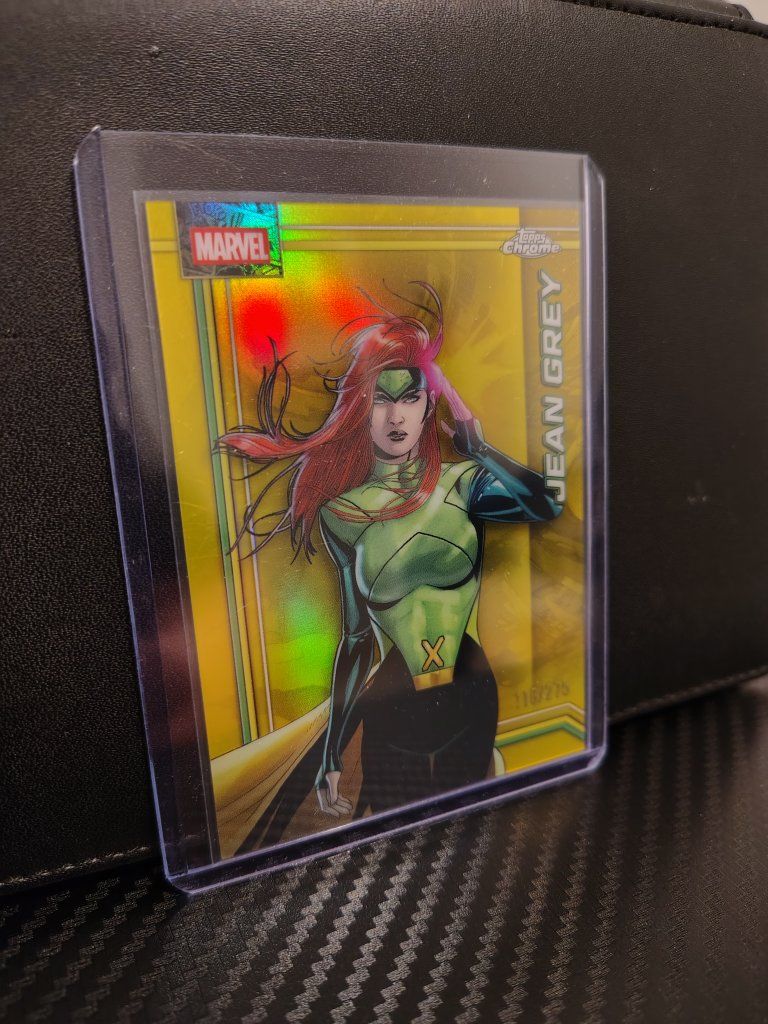 2026 Topps Chrome Marvel Jean Grey Gold Wave Refractor #059 (116/275)