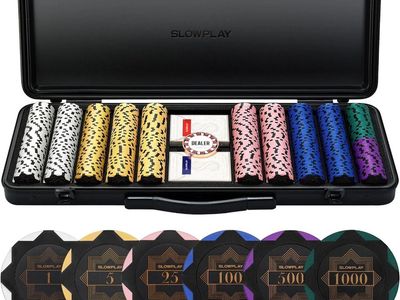 New Slowplay Clay Poker Chip Set For Texas Hold'em