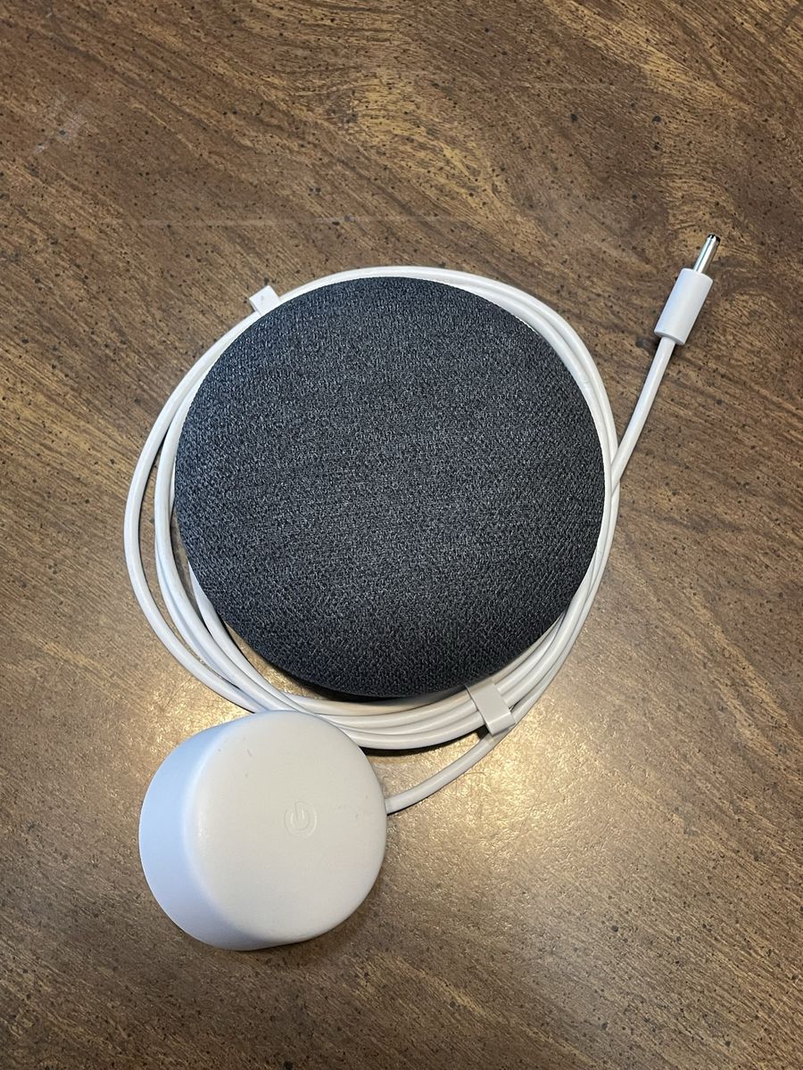 Google Home Mini Smart Speaker (Charcoal)
