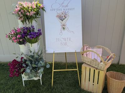 Flower bucket stand $55